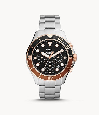 Chronograph Stainless Steel Watch | Fossil | Luby 