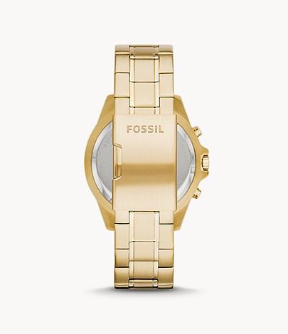 Garret Chronograph Watch (Gold) | Fossil | Luby 