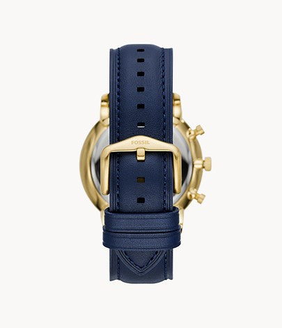 Neutra Chronograph Navy Leather Watch | Fossil | Luby 