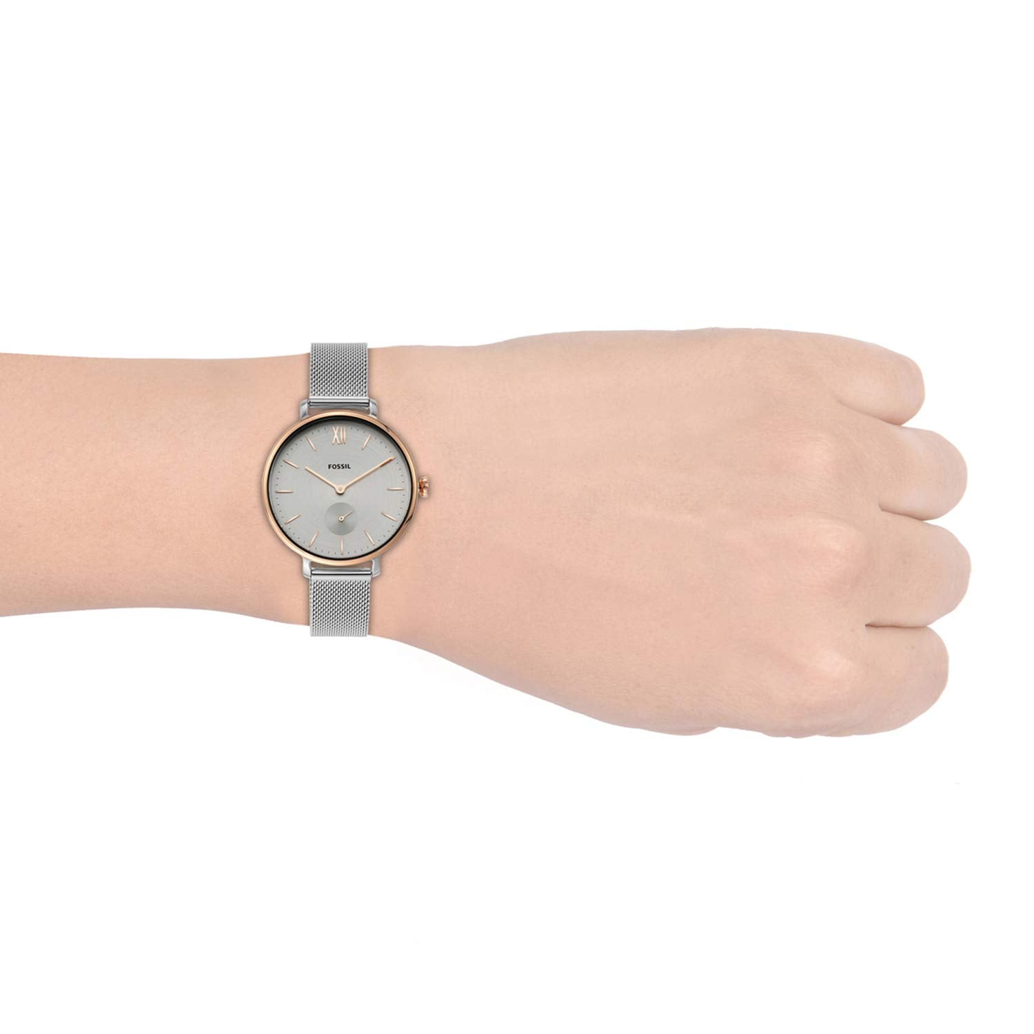 Kalya Three-Hand Two-Tone Stainless Steel Watch | Fossil | Luby 