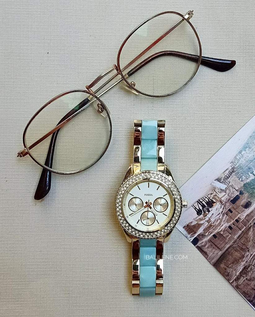 Stella Two-Tone/Acetate Watch | Fossil | Luby 