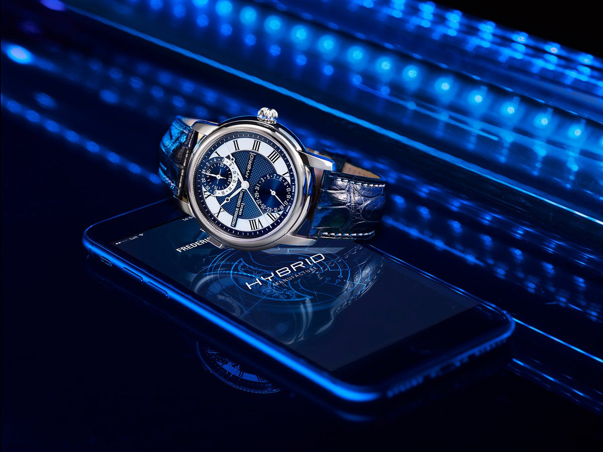 Hybrid Manufacture (Silver-Blue) | Frederique Constant | Luby 