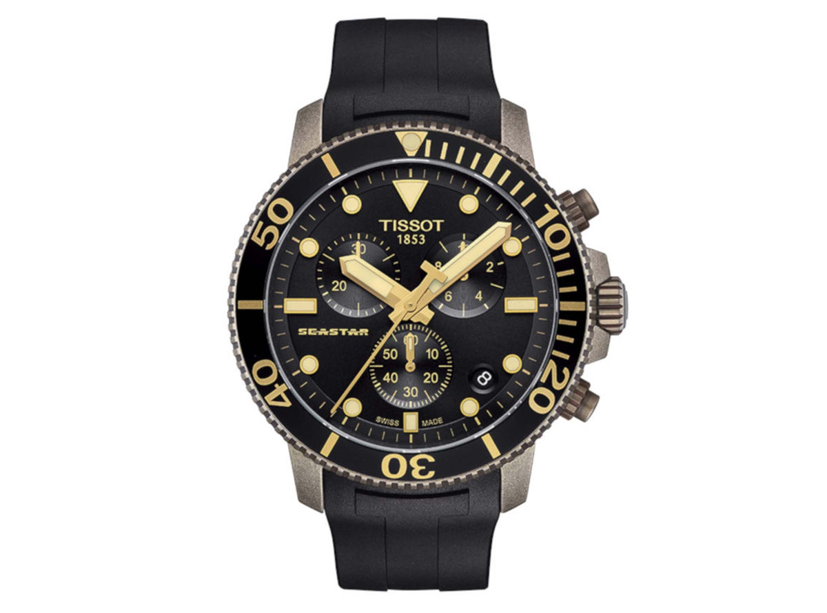 Seastar 1000 Chronograph (Bronze-Black) | Tissot | Luby 