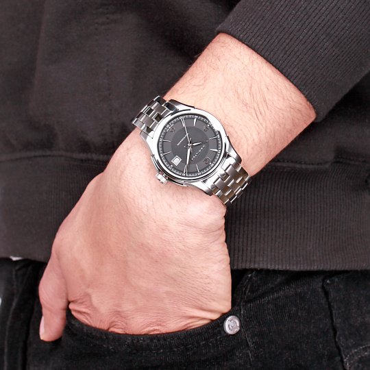 Jazzmaster Automatic Viewmatic (Silver-Black) | Hamilton | Luby 