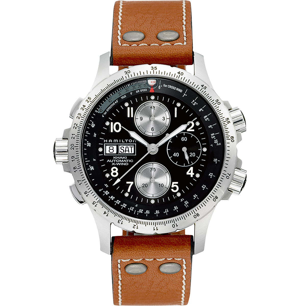 Khaki Automatic Chronometer X-Wind (Silver/Brown) | Hamilton | Luby 