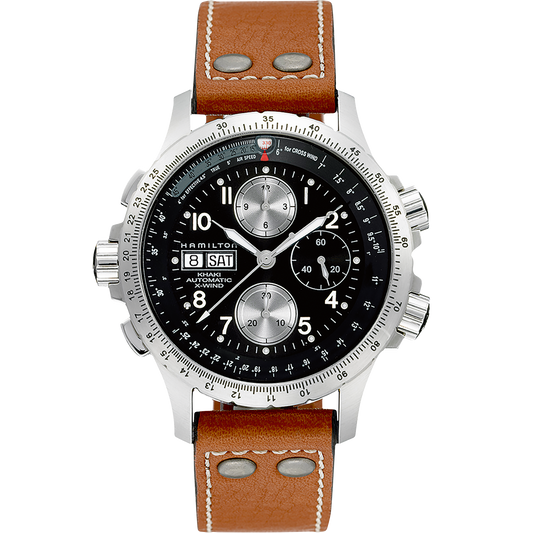 Khaki Automatic Chronometer X-Wind (Silver/Brown) | Hamilton | Luby 