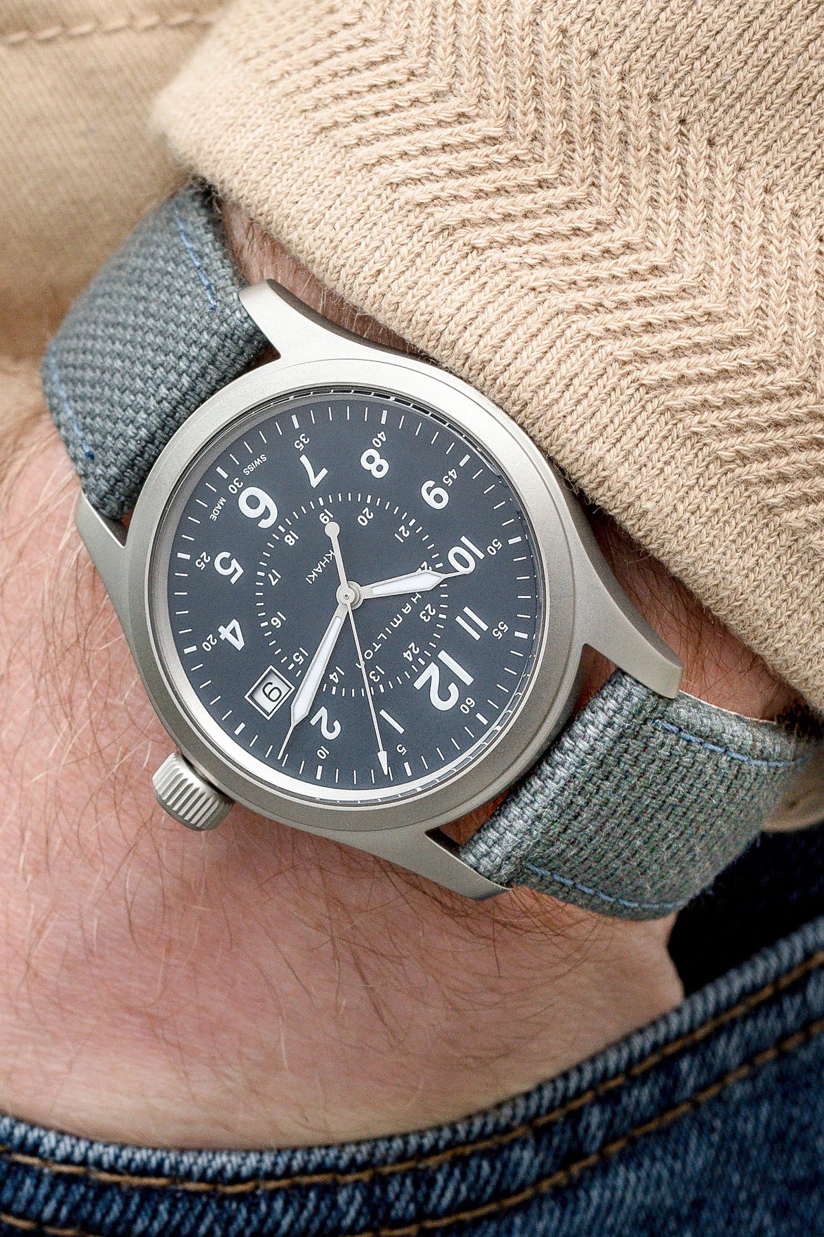 Khaki Automatic Field (Blue) | Hamilton | Luby 