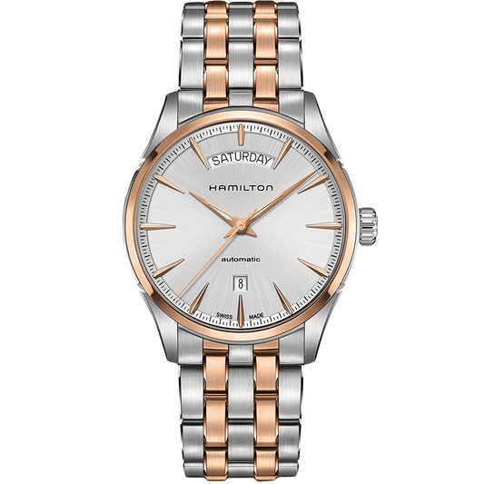 Jazzmaster Automatic Day Date (Silver/Rose-Gold) | Hamilton | Luby 