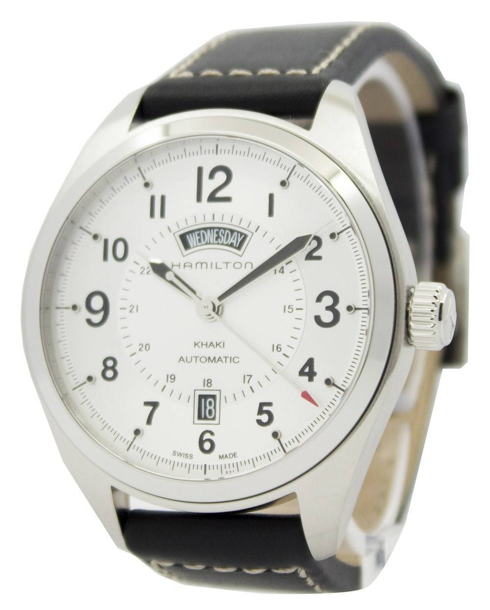 Khaki Automatic Field Day Date (Grey) | Hamilton | Luby 
