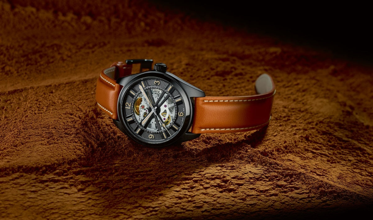 Khaki Automatic Skeleton (Black/Brown) | Hamilton | Luby 