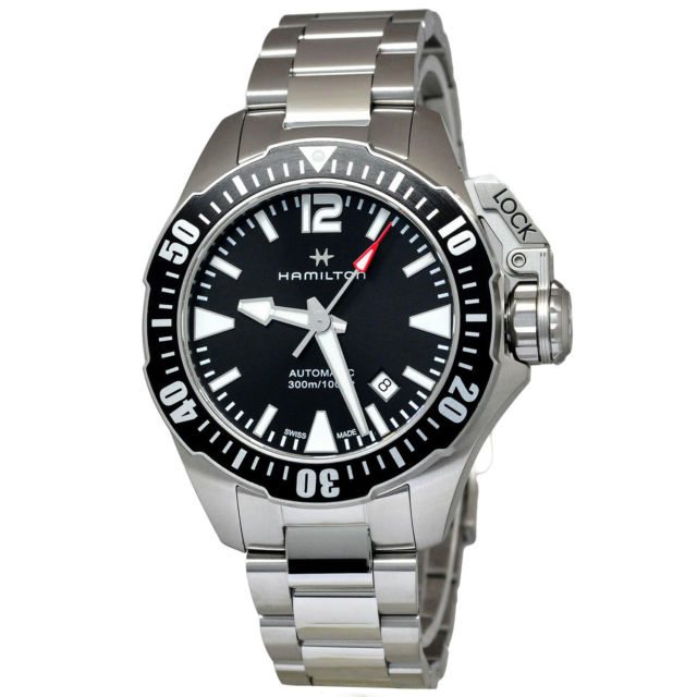 Khaki Navy Automatic Frogman (Silver/Black) | Hamilton | Luby 