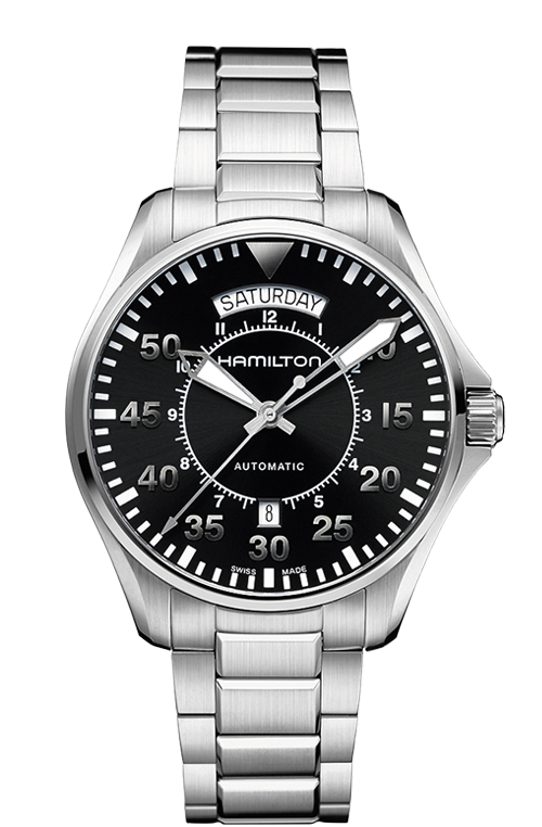 Khaki Aviation Pilot Day Automatic (Silver-Black) | Hamilton | Luby 
