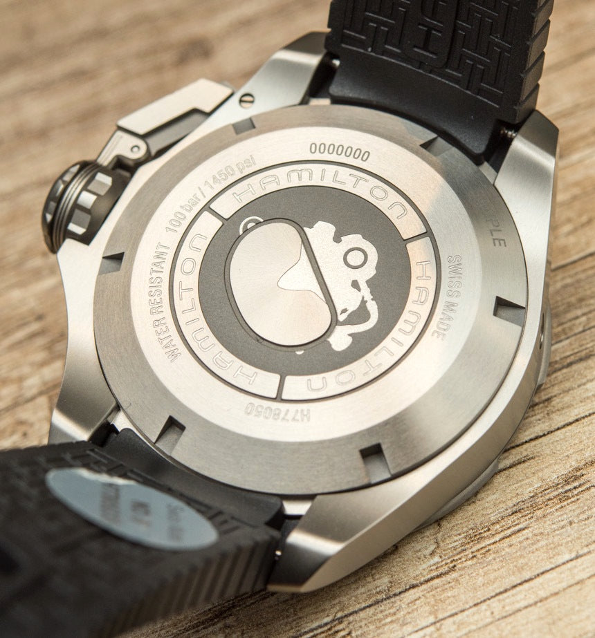 Khaki Automatic Navy Frogman Titanium (Black/Red Bezel) | Hamilton | Luby 