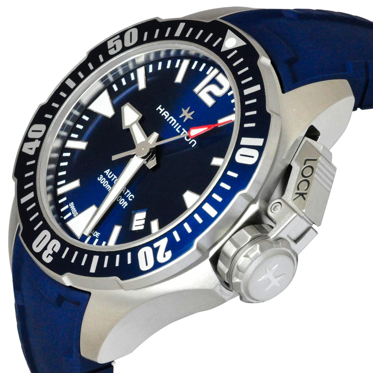 Khaki Automatic Navy Frogman (Full Blue) | Hamilton | Luby 
