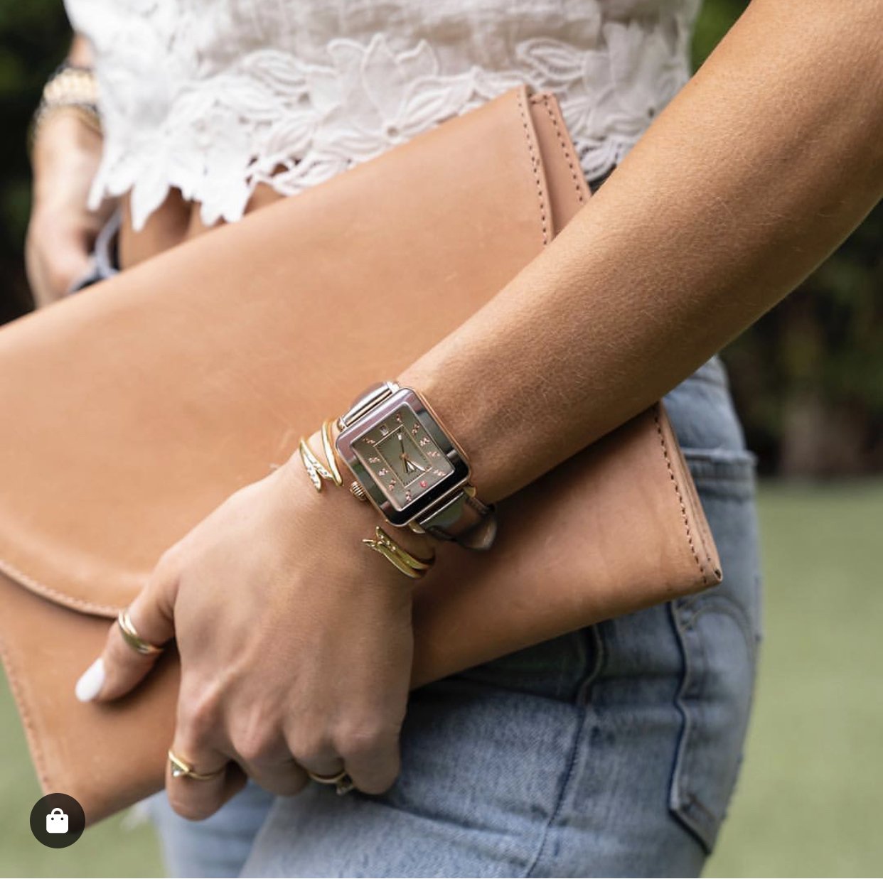 Deco Sport High Shine Silver Watch | Michele | Luby 