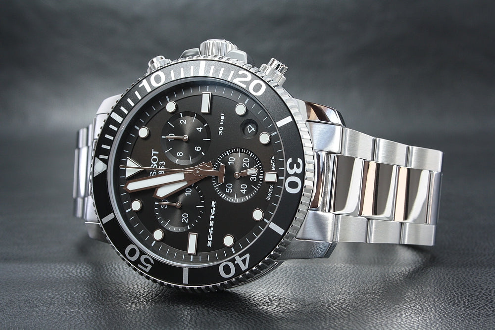 Seastar 1000 Chronograph (Silver) | Tissot | Luby 