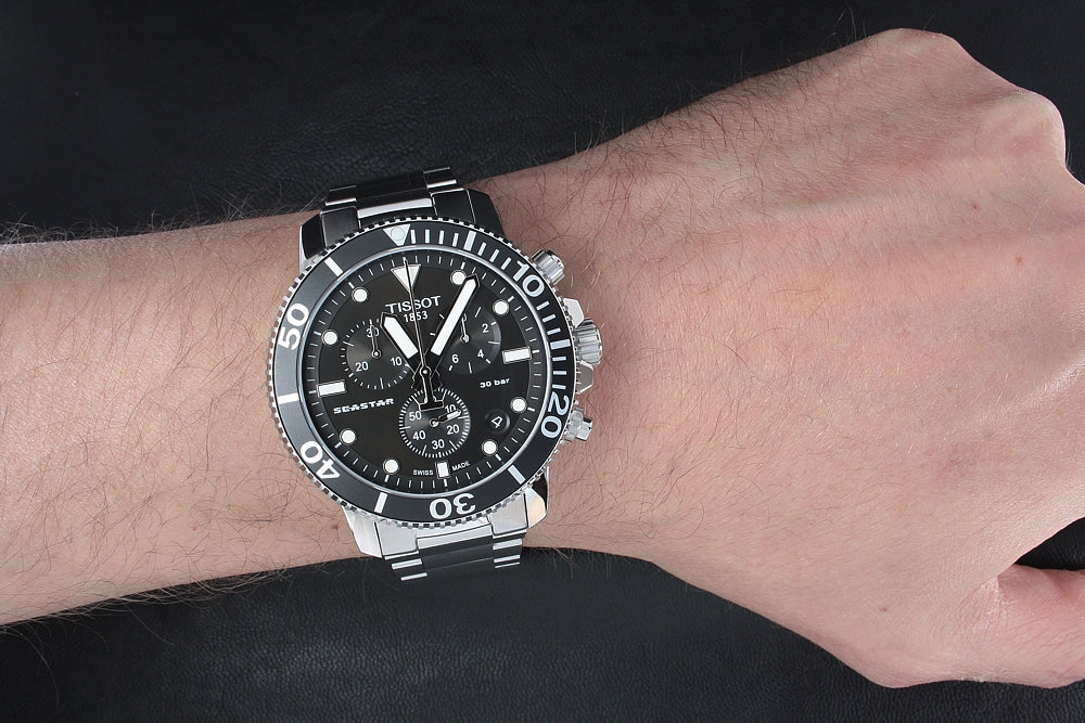 Seastar 1000 Chronograph (Silver) | Tissot | Luby 
