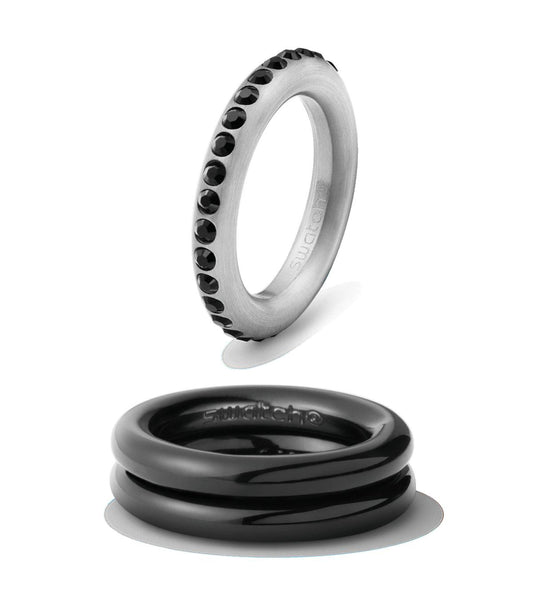 Deluxe Trio (Silver/Black) | Swatch | Luby 