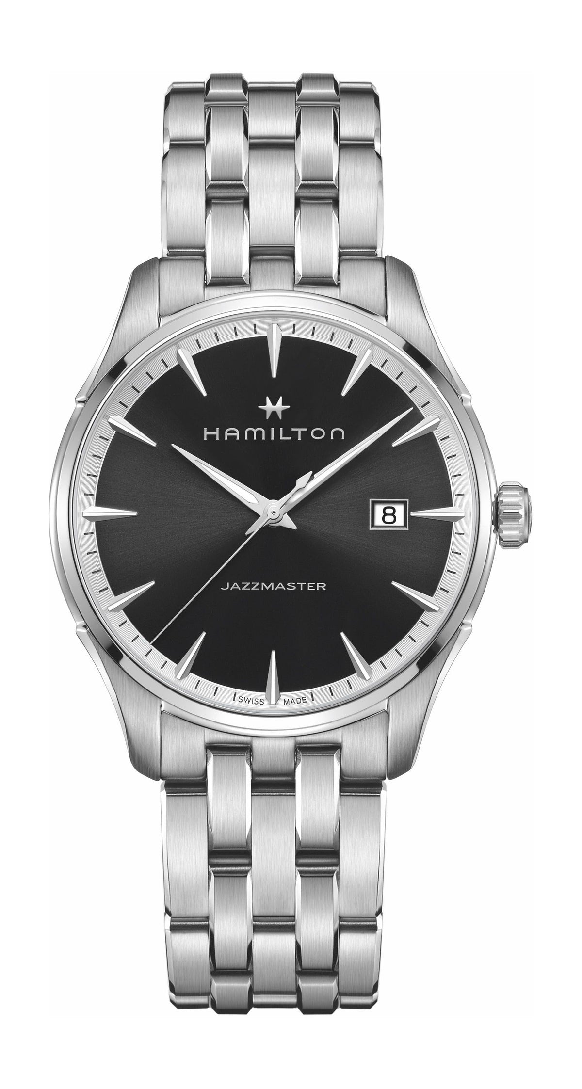 Jazzmaster Gent Quartz (Silver-Black) | Hamilton | Luby 