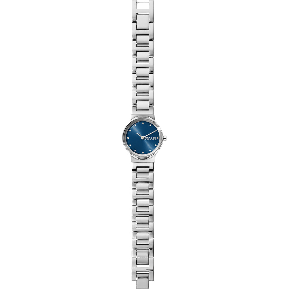 Freja Steel Link Watch (Silver/Blue) | Skagen | Luby 