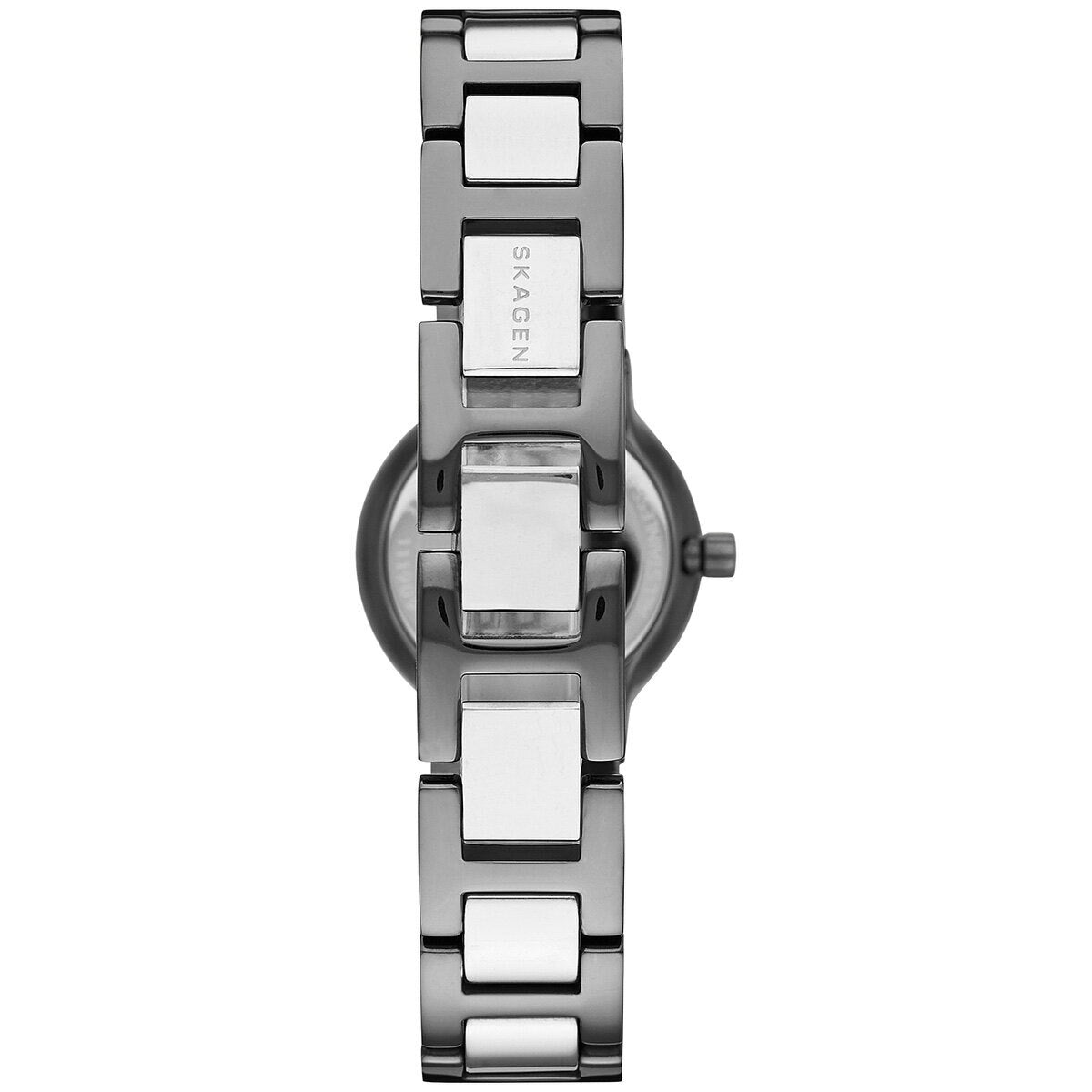 Freja Two-Tone Steel Link Watch (Silver/Grey) | Skagen | Luby 