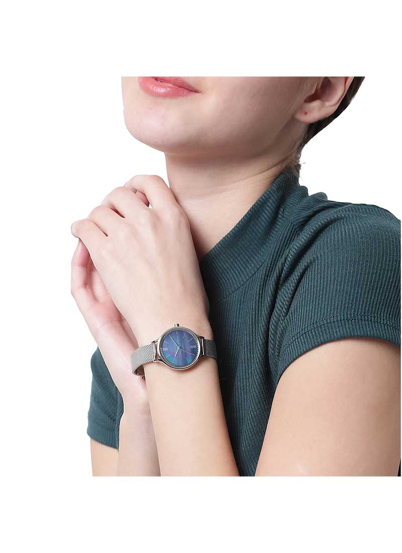 Anita Mesh Watch (Silver/Blue) | Skagen | Luby 
