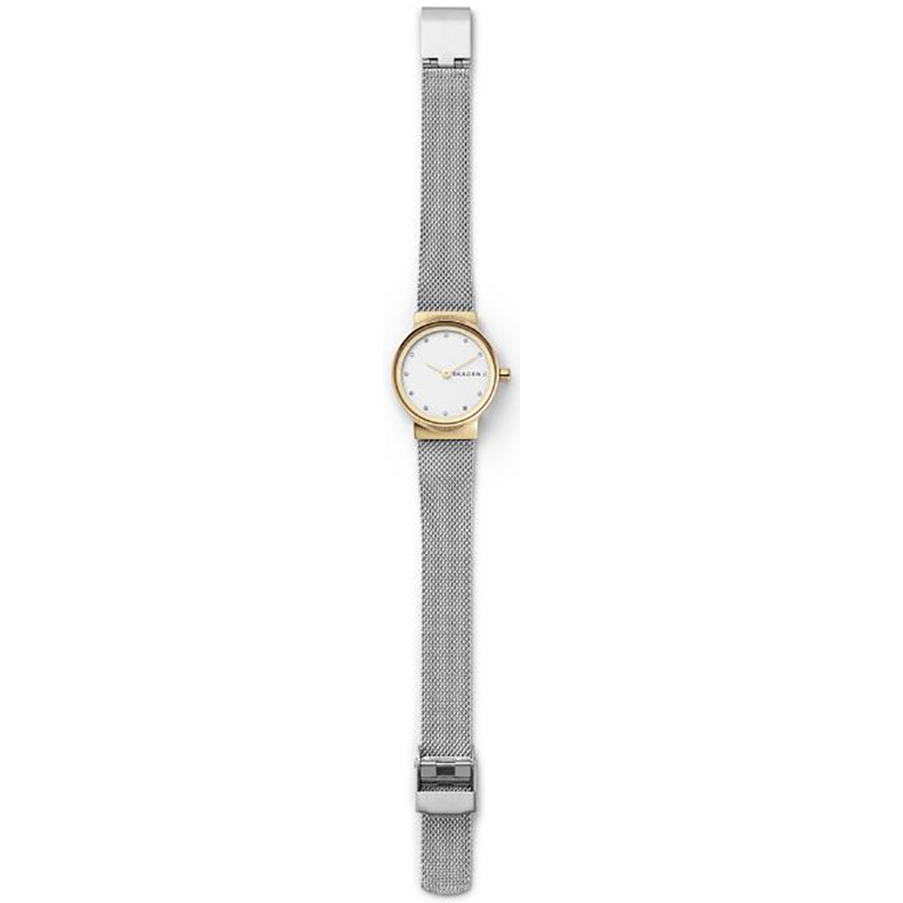 Freja Two-Tone Mesh Watch (Silver/Gold) | Skagen | Luby 
