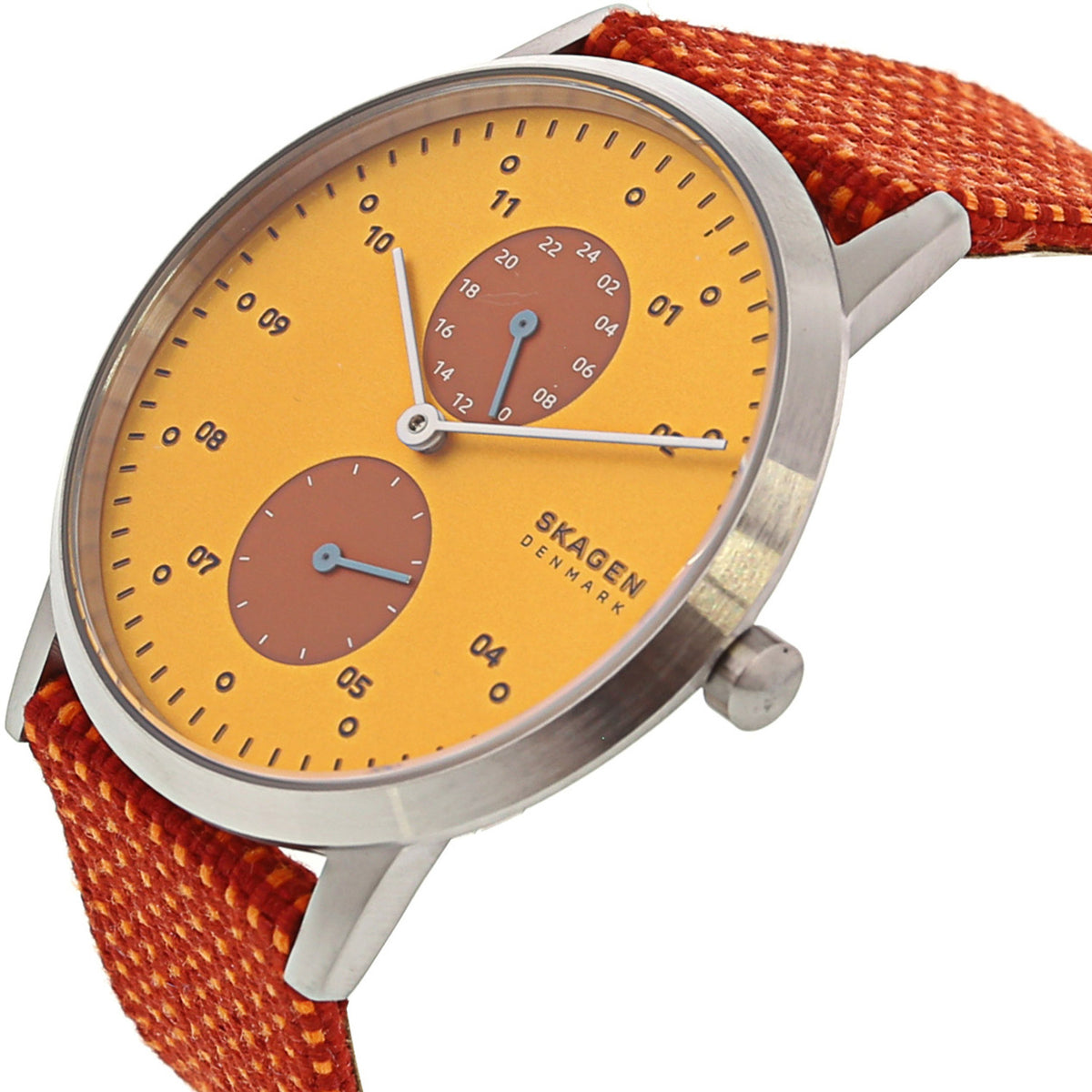 Kristoffer Leather Watch (Red/Yellow) | Skagen | Luby 
