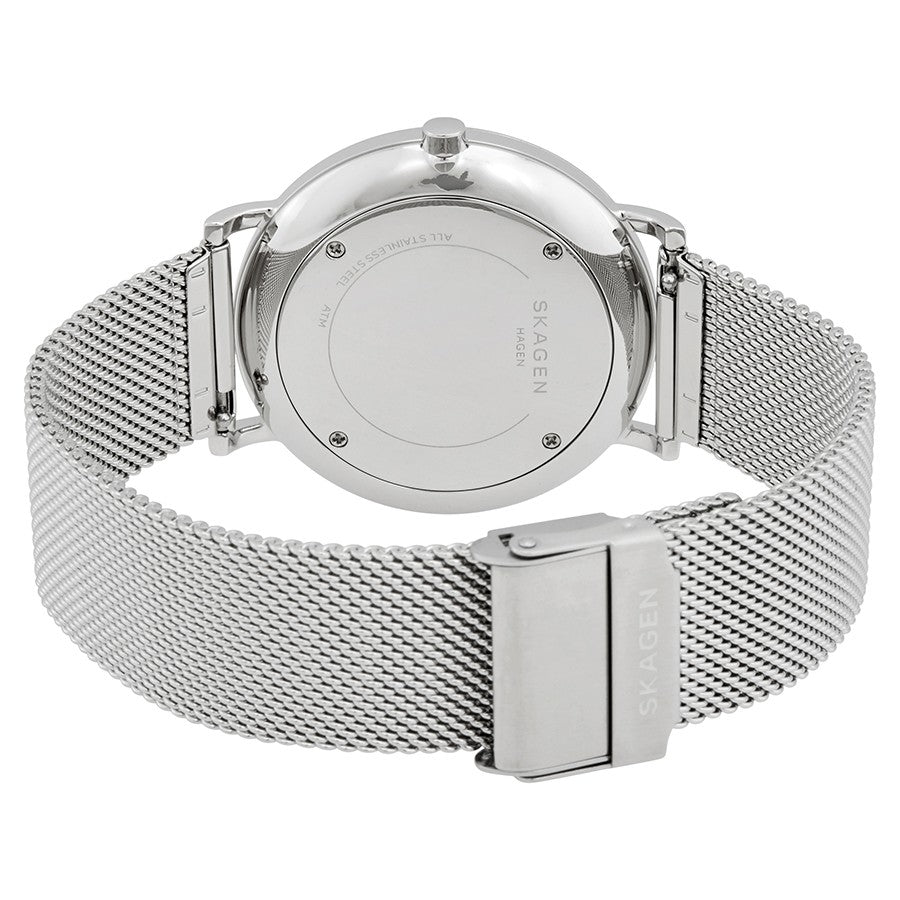 Hagen Slim Mesh Watch (Silver/Green) | Skagen | Luby 