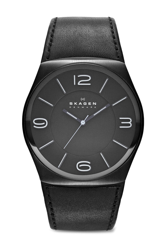 Havene Leather Watch (Black) | Skagen | Luby 