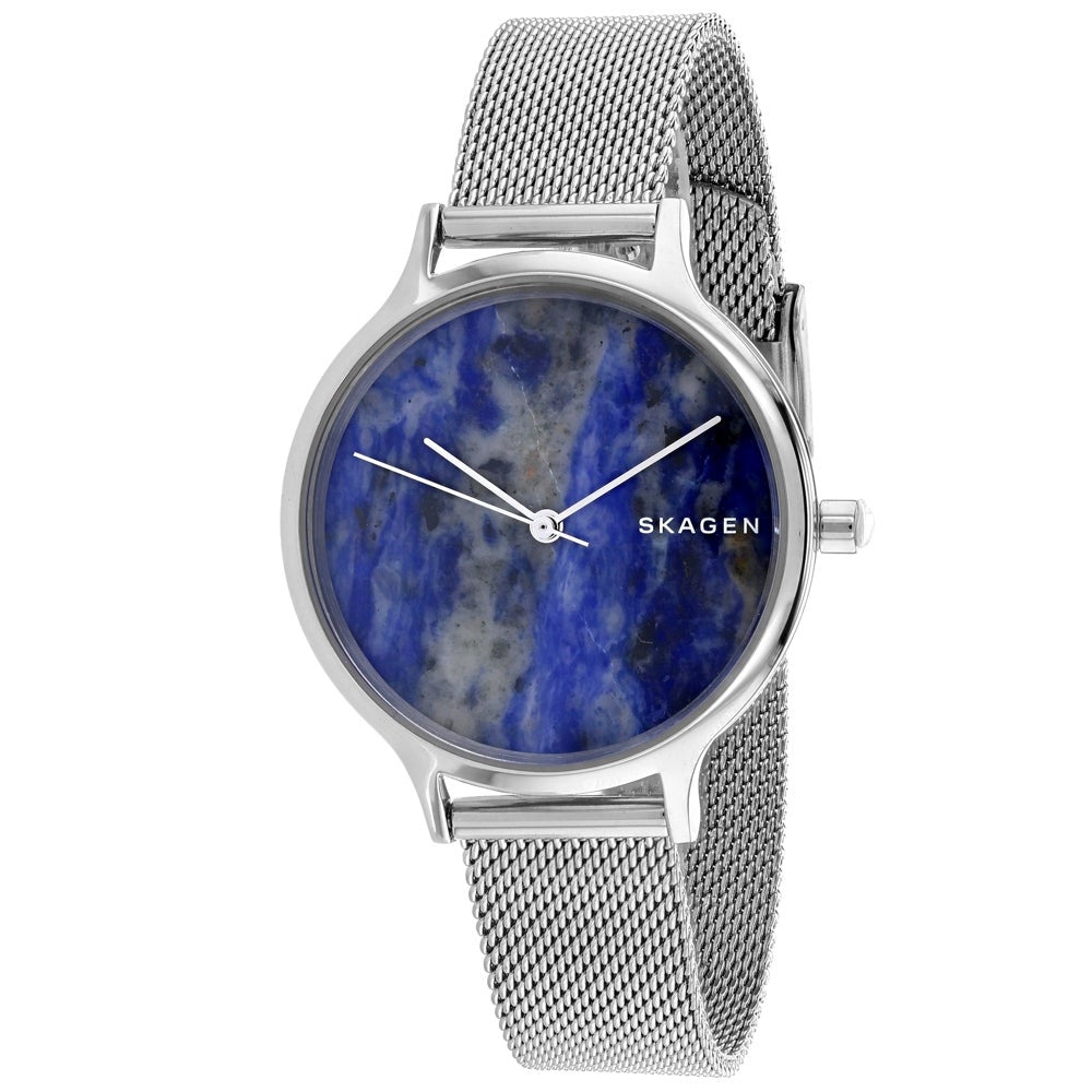 Anita Mesh Watch (Silver/Blue) | Skagen | Luby 