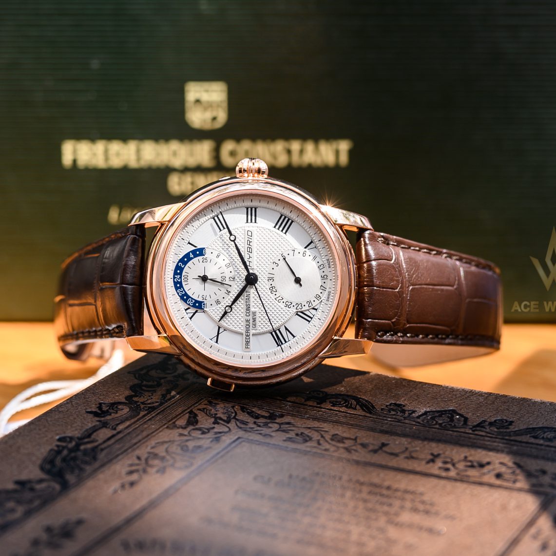 Hybrid Manufacture (Rose-Gold/Brown) | Frederique Constant | Luby 