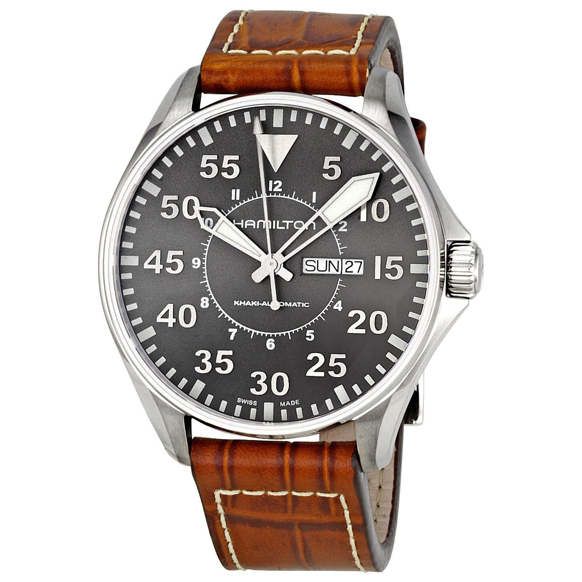 Khaki Automatic Pilot (Grey/Brown) | Hamilton | Luby 