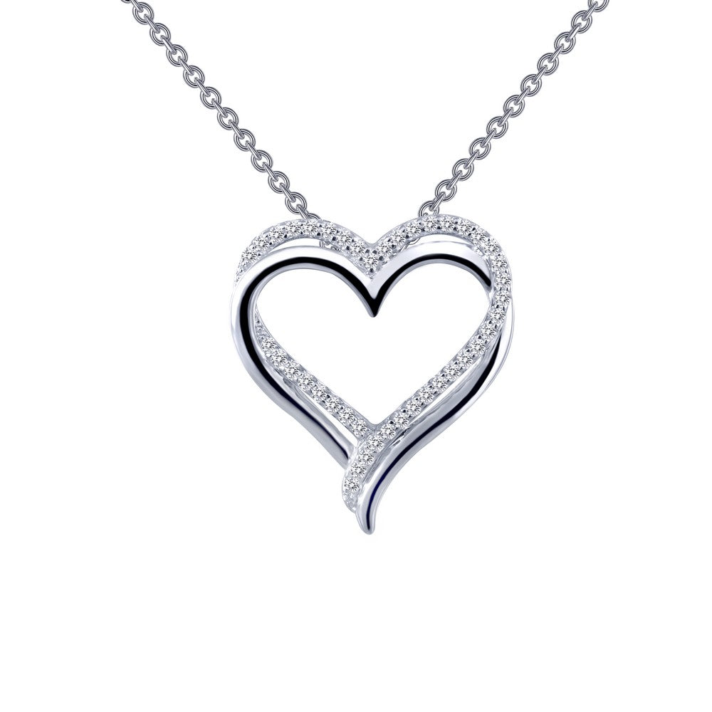 Double Heart Pendant Necklace | LAFONN | Luby 