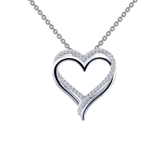 Double Heart Pendant Necklace | LAFONN | Luby 