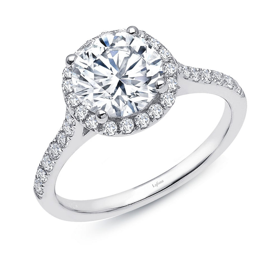 Circular Halo Engagement Ring
