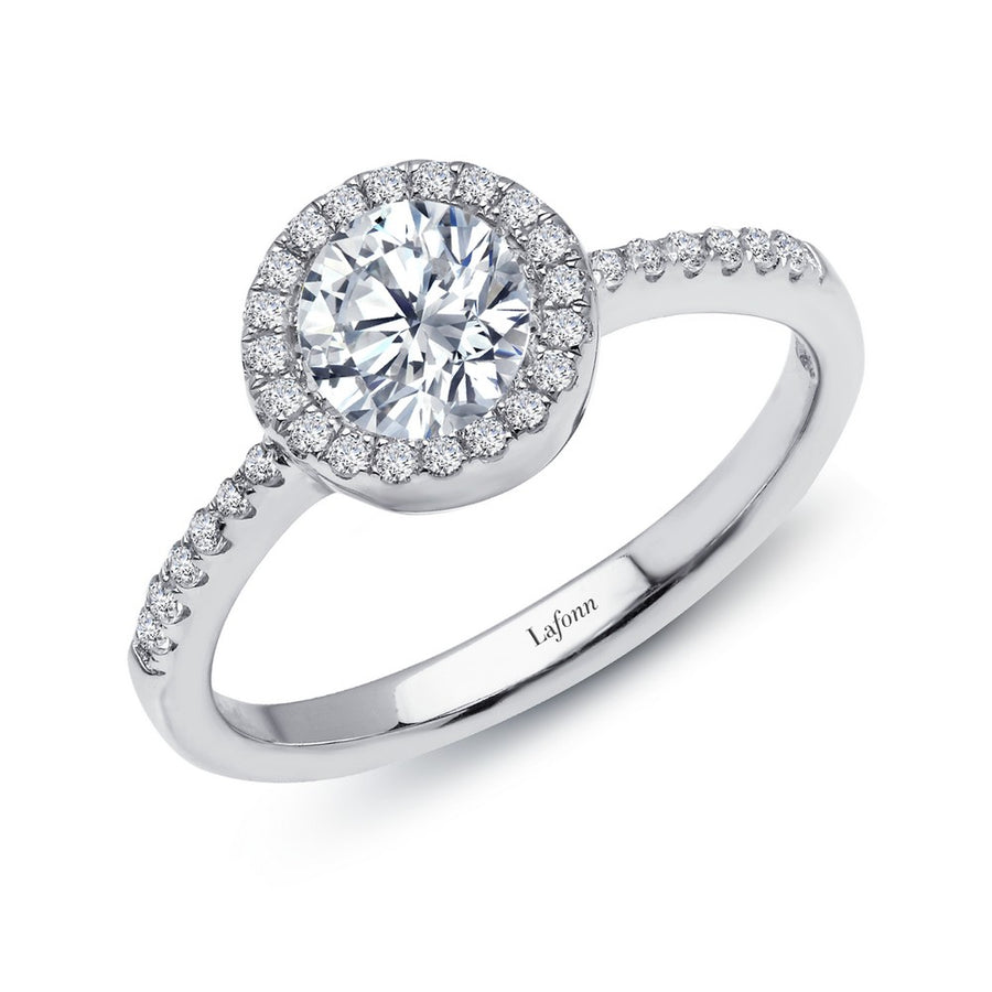 Circular Halo Engagement Ring