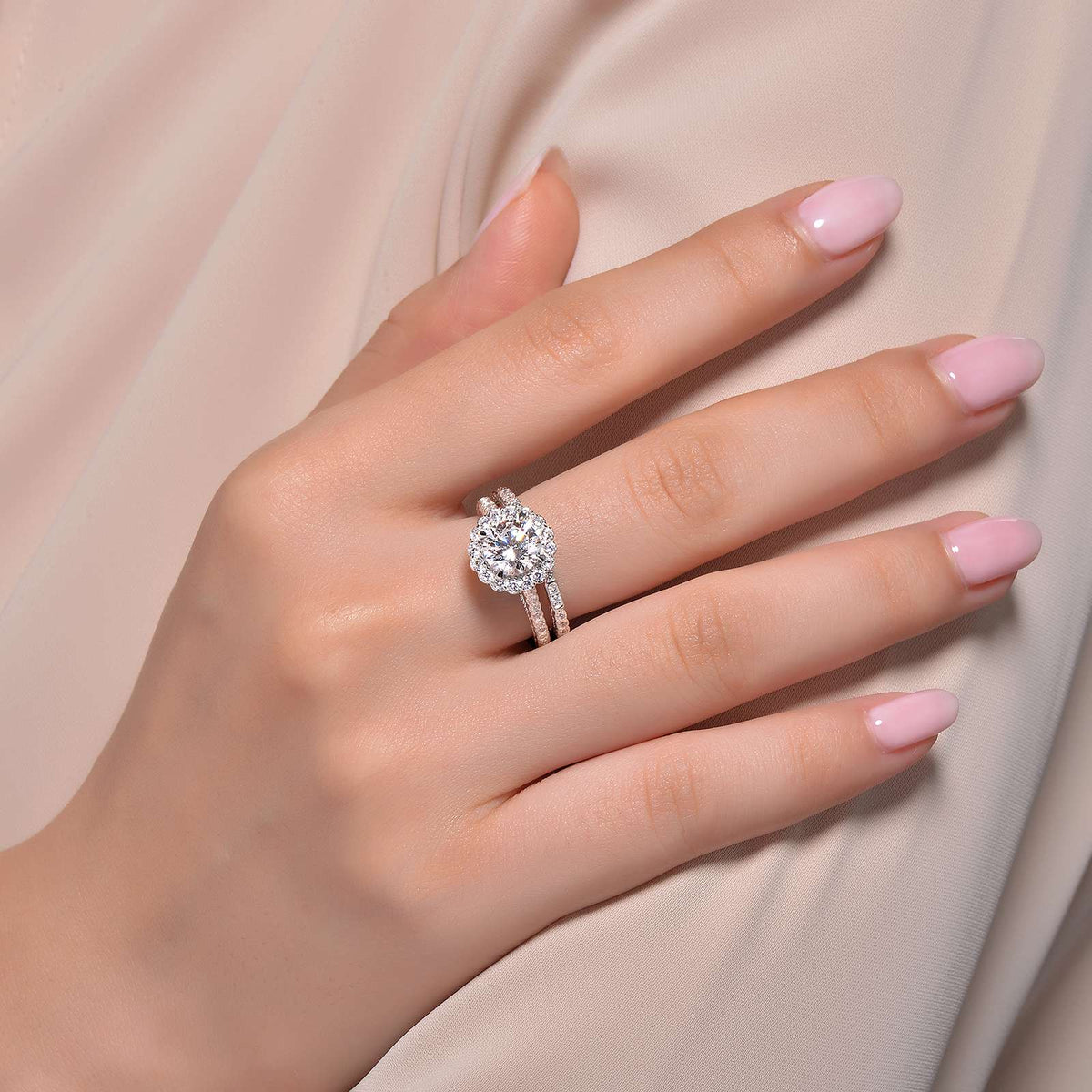 Joined-at-the-Heart Wedding Ring Set | Lafonn | Luby 