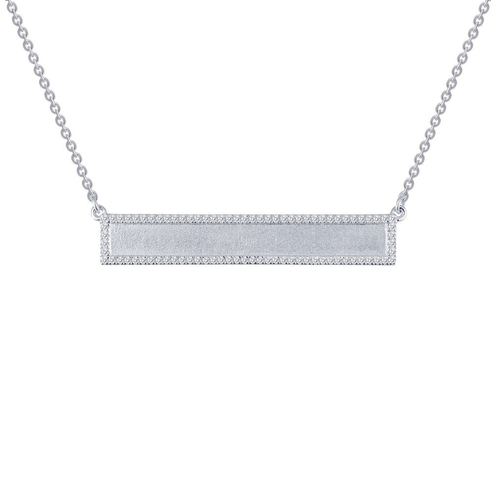 Engravable Bar Necklace | Lafonn | Luby 