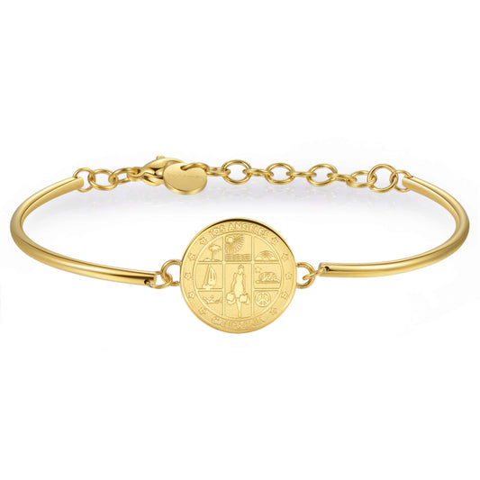 Veronica Ferraro Los Angeles Signet Steel Bracelet (Gold) | Brosway Italia | Luby 