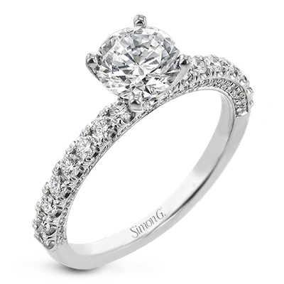 Simon G 18KWG Diamond Engagement Ring | Simon G | Luby 