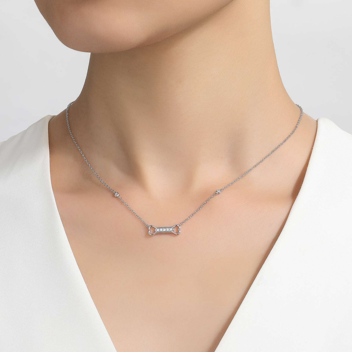 Dog Bone Necklace | Lafonn | Luby 