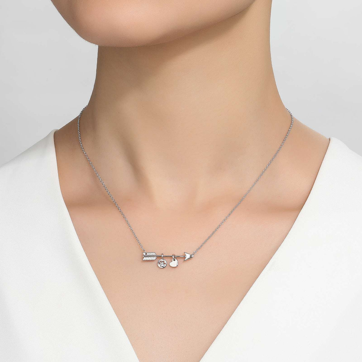 Paw Print Love Necklace | Lafonn | Luby 