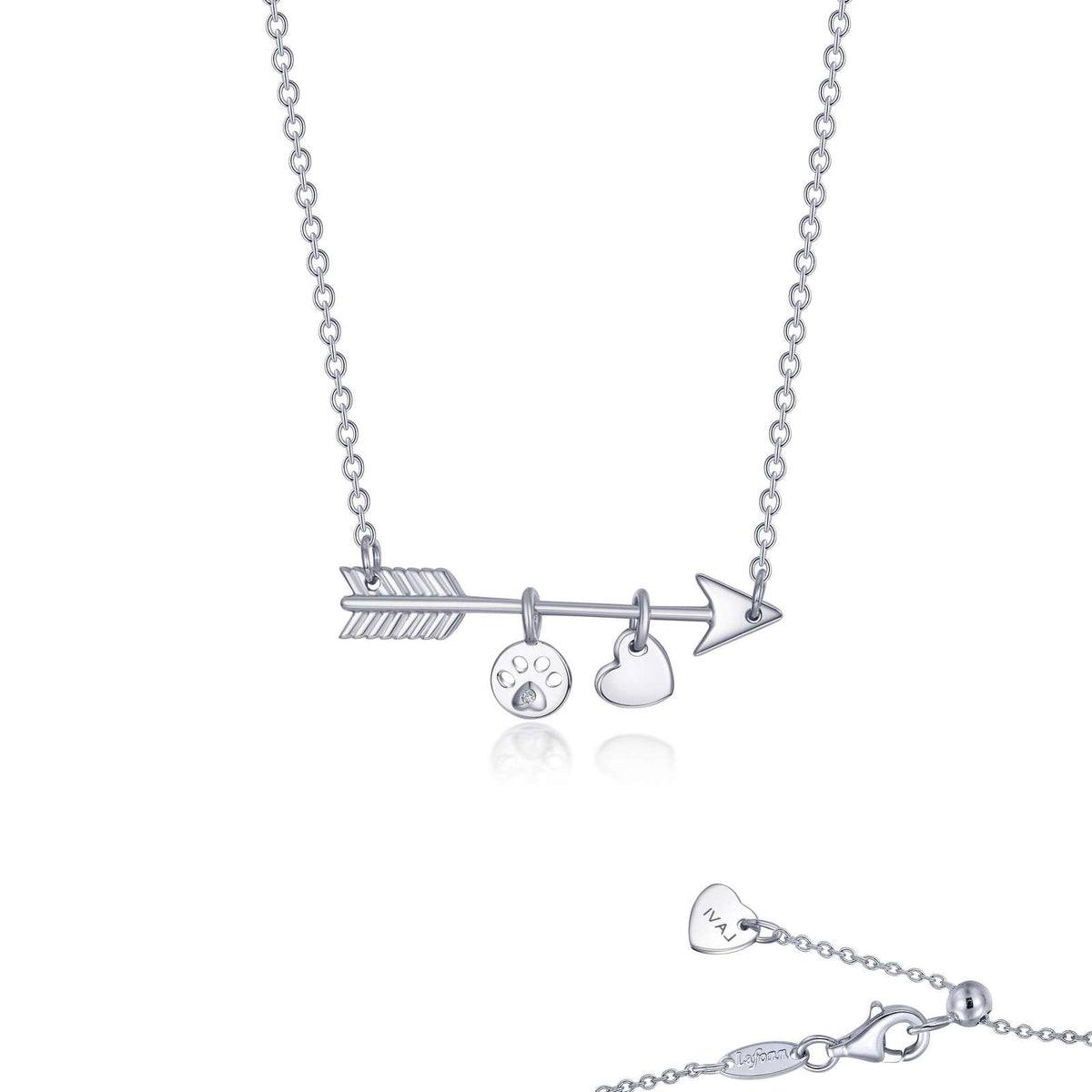 Paw Print Love Necklace | Lafonn | Luby 