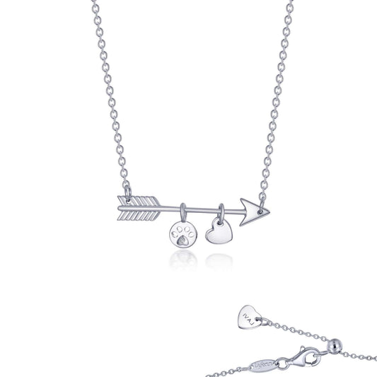 Paw Print Love Necklace | Lafonn | Luby 