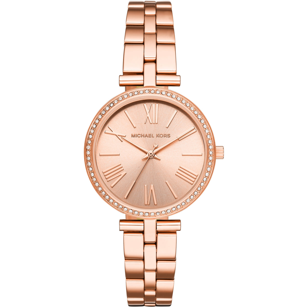 Macizarnos Crystal Rose Dial Ladies Watch (Rose-Gold) | Michael Kors | Luby 