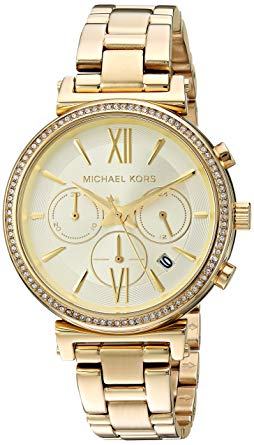 Sofie Chronograph Watch (Gold) | Michael Kors | Luby 
