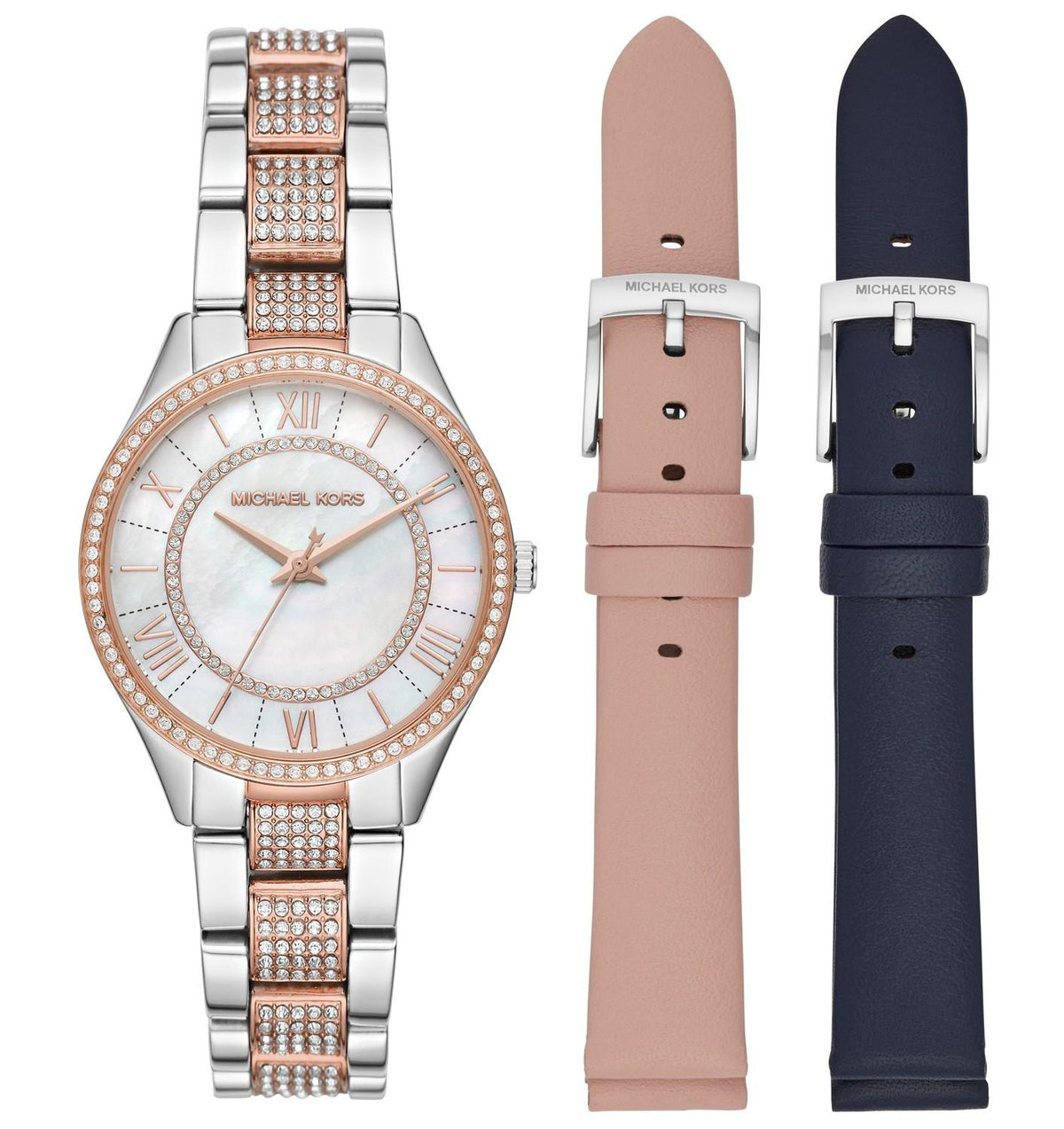 Ladies' Lauryn Watch (Silver/Rose-Gold) | Michael Kors | Luby 