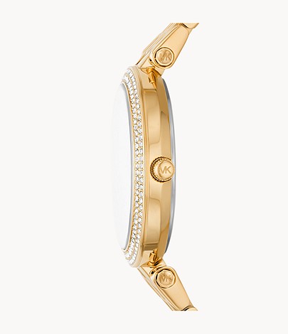 Michael Kors Darci Three-Hand Gold-Tone Stainless Steel Watch | Michael Kors | Luby 