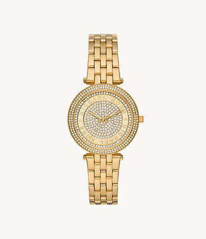 Michael Kors Darci Three-Hand Gold-Tone Stainless Steel Watch | Michael Kors | Luby 